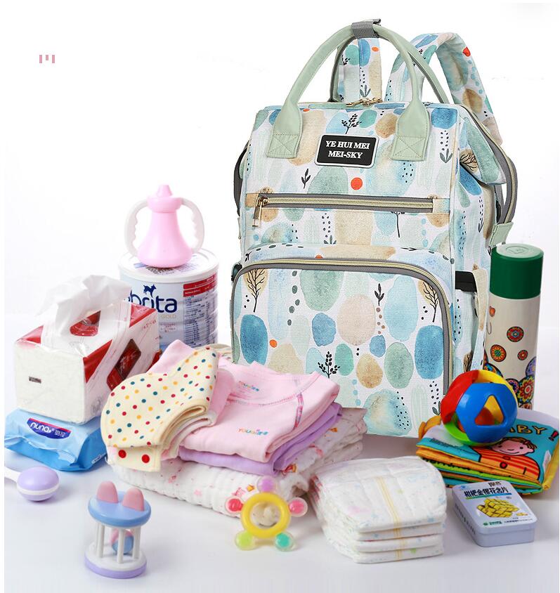 Sac de couches à dos de grande capacité