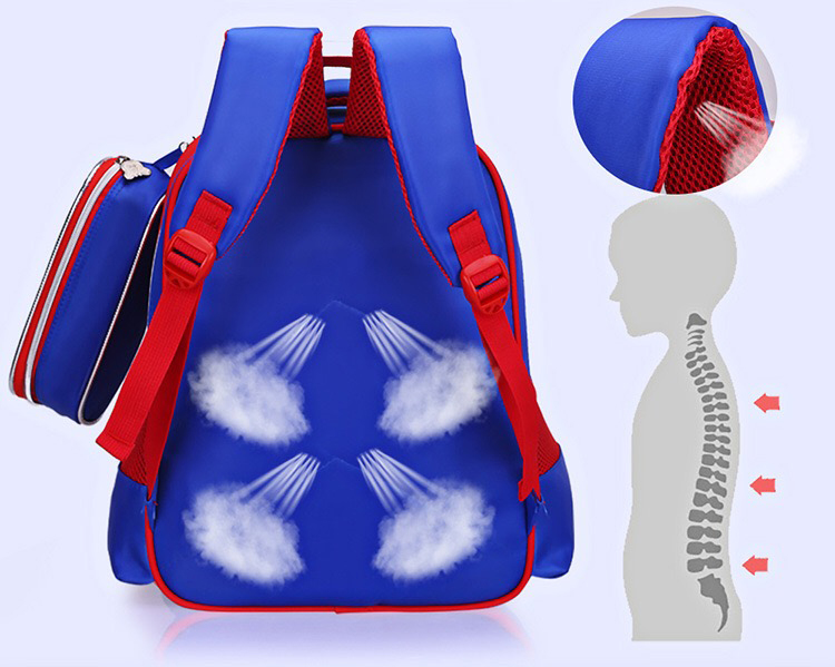 C&ocirc;t&eacute; arri&egrave;re de l'ensemble de sacs d'&eacute;cole 3D