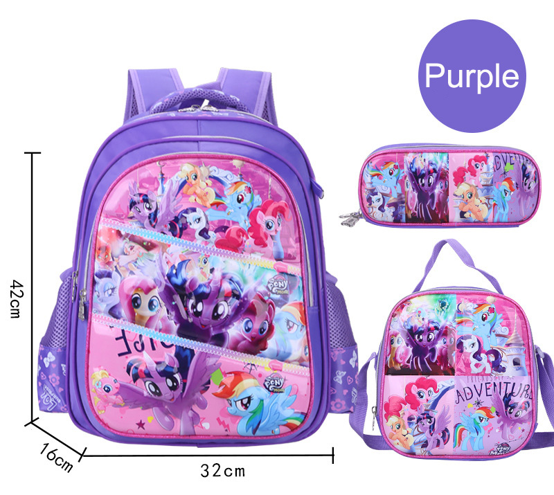 Set de sac &agrave; dos scolaire 3D