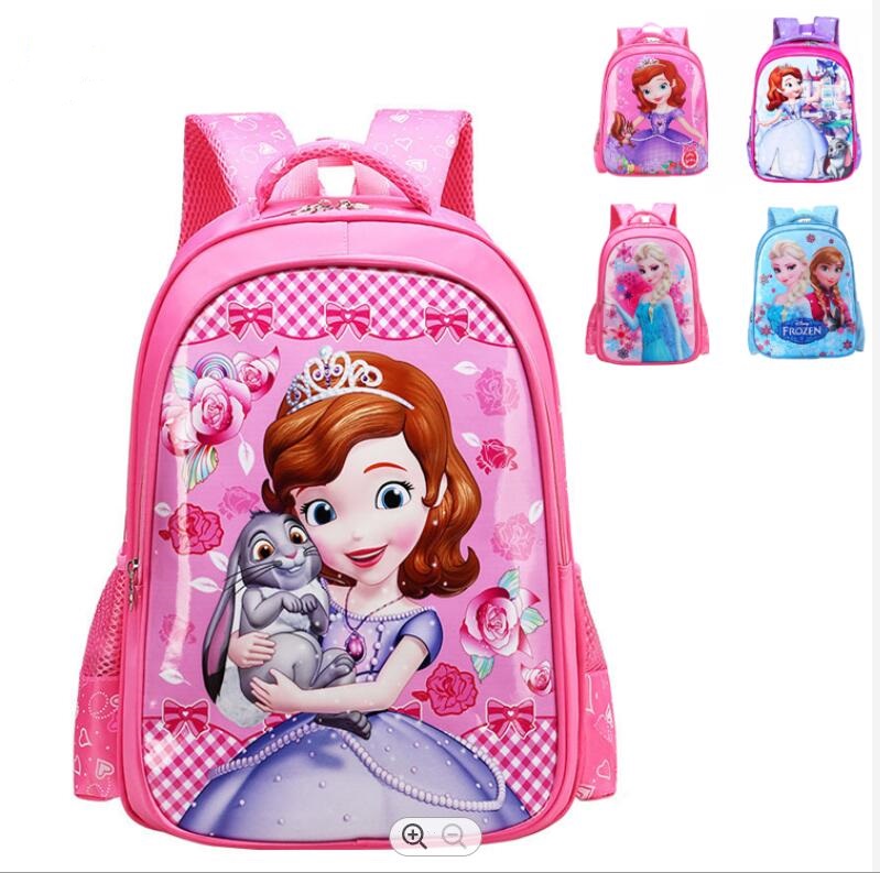 Sac &eacute;cole de dessin anim&eacute; pour les filles