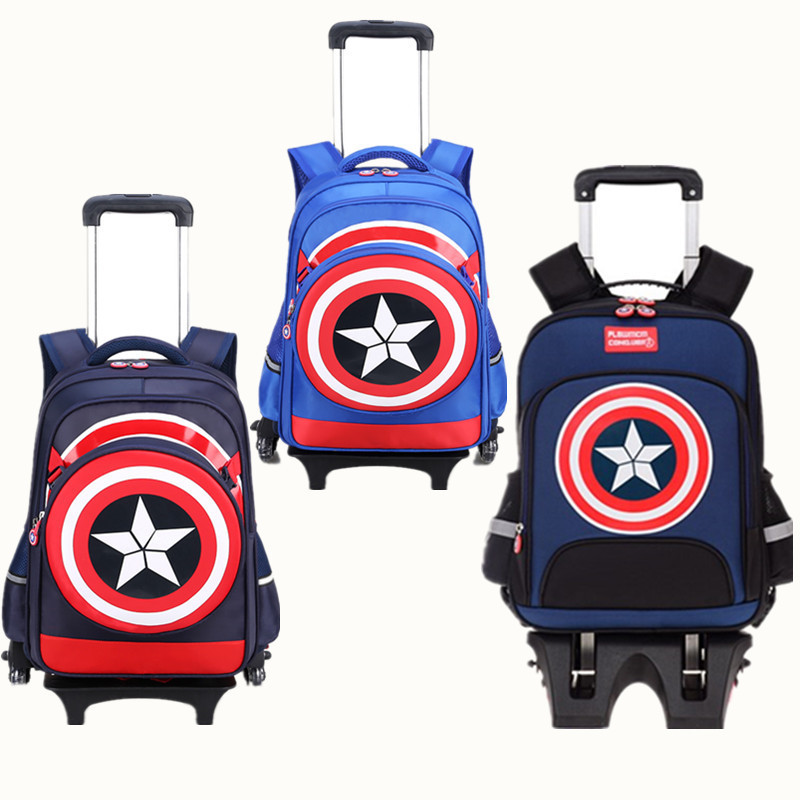 Sac &eacute;cole roulant pour enfants pour gar&ccedil;ons