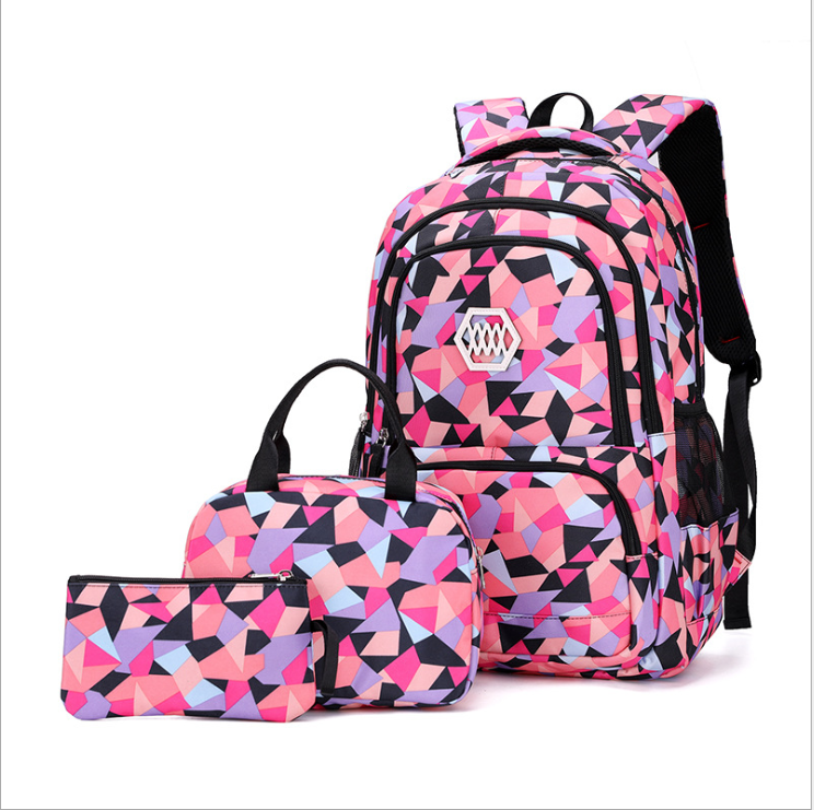 Ensemble de sac à dos scolaire 3 en 1 élégant pour adolescentes pour collégiennes