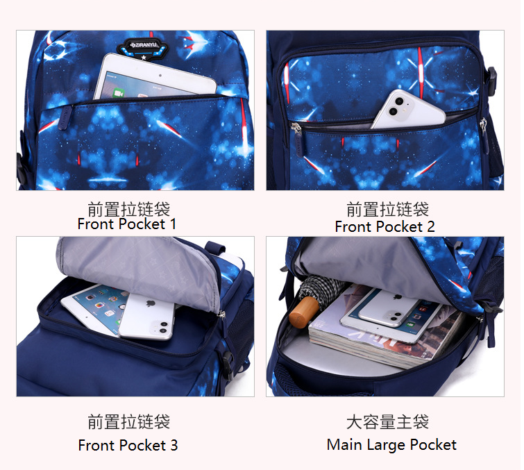 Poches de sac de school