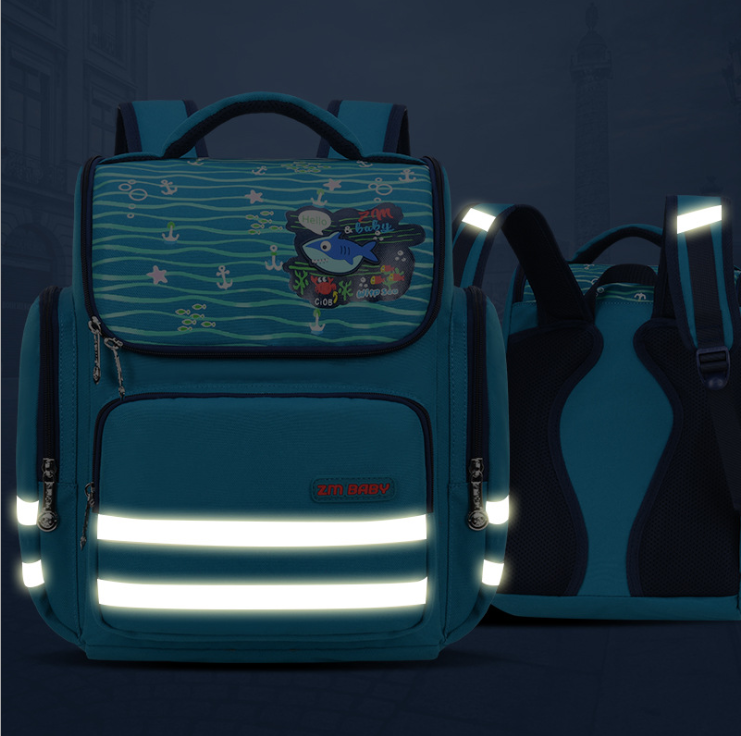 Sac &eacute;cole pour enfants avec bande r&eacute;fl&eacute;chissante