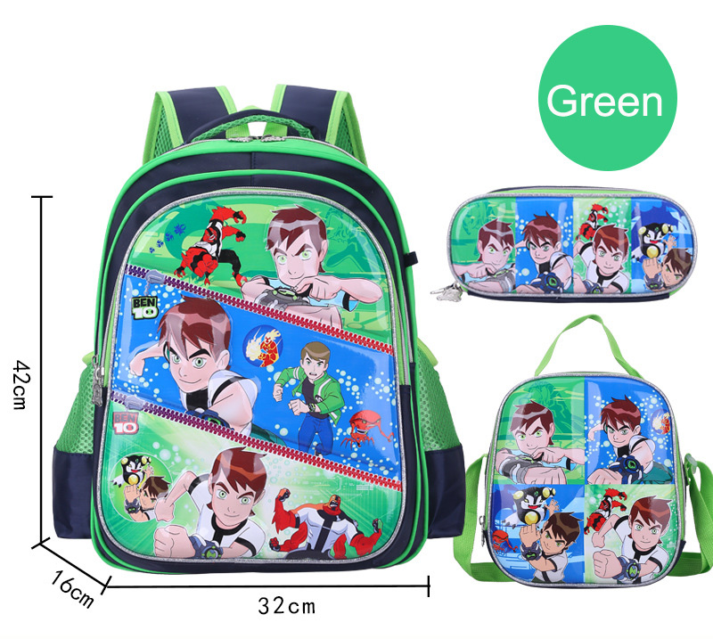 Ensemble de sac à dos scolaire 3 en 1 pour enfants avec sac à lunch et étui à crayons