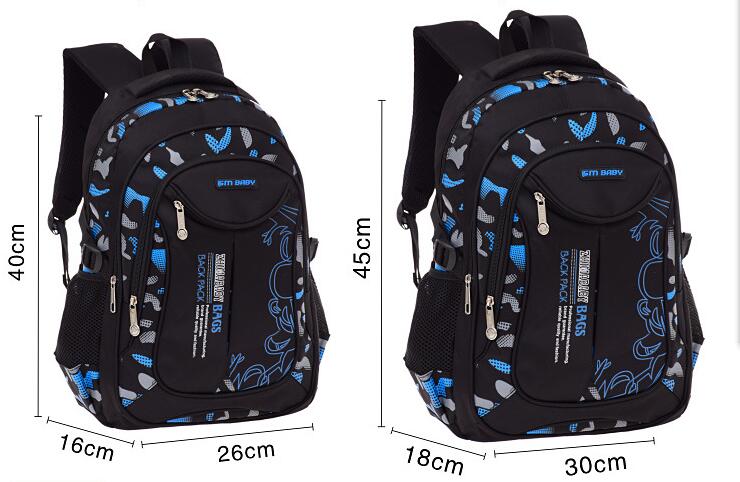 Taille des adolescents Schoolbag