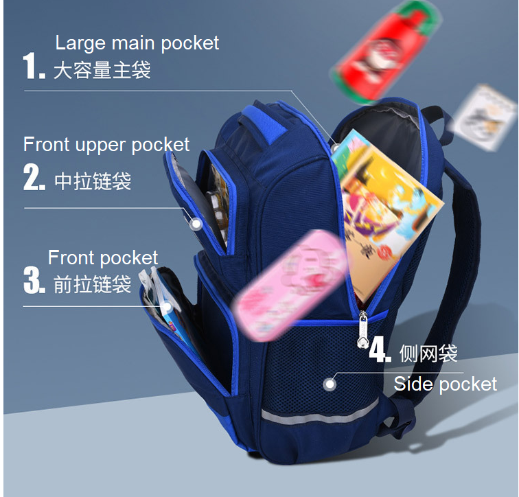 Structure de sacs d'&eacute;cailliers d'&eacute;caille d'enfants d'enfants &eacute;tanches &eacute;l&eacute;gants pour l'&eacute;cole primaire