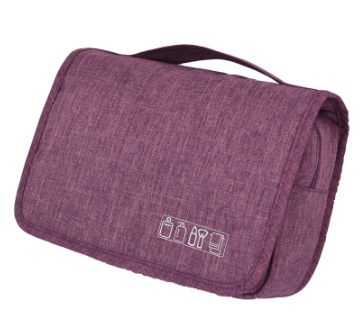 sac cosm&eacute;tique de voyage violet