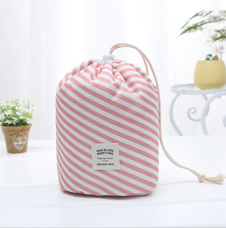 Trousse de toilette de voyage à cordon cylindrique pour femme