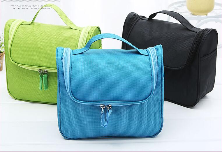 Organisateur de sac de maquillage de voyage imperméable pour femmes avec crochet de suspension