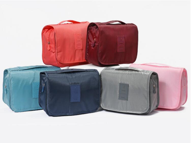 Organisateur de sac cosmétique de toilette de voyage de mode avec crochet de suspension pour les femmes