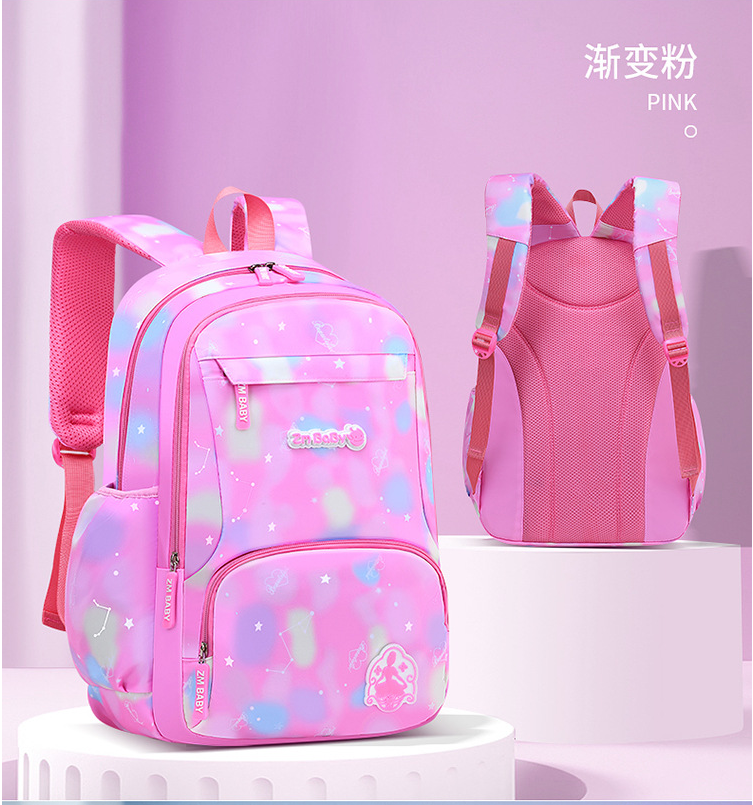 Pink of Gradient Color Schoolbag sac &agrave; dos pour les filles