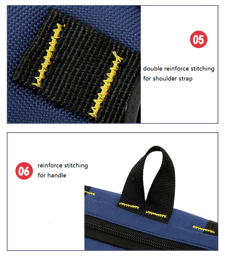 D&eacute;tails de la personnalisation logo Kids School Sac-3