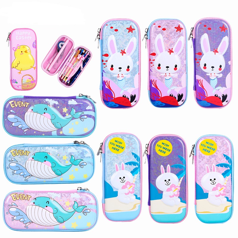 &Eacute;tui de crayon de dessin anim&eacute; 3D de mode pour gar&ccedil;ons et filles