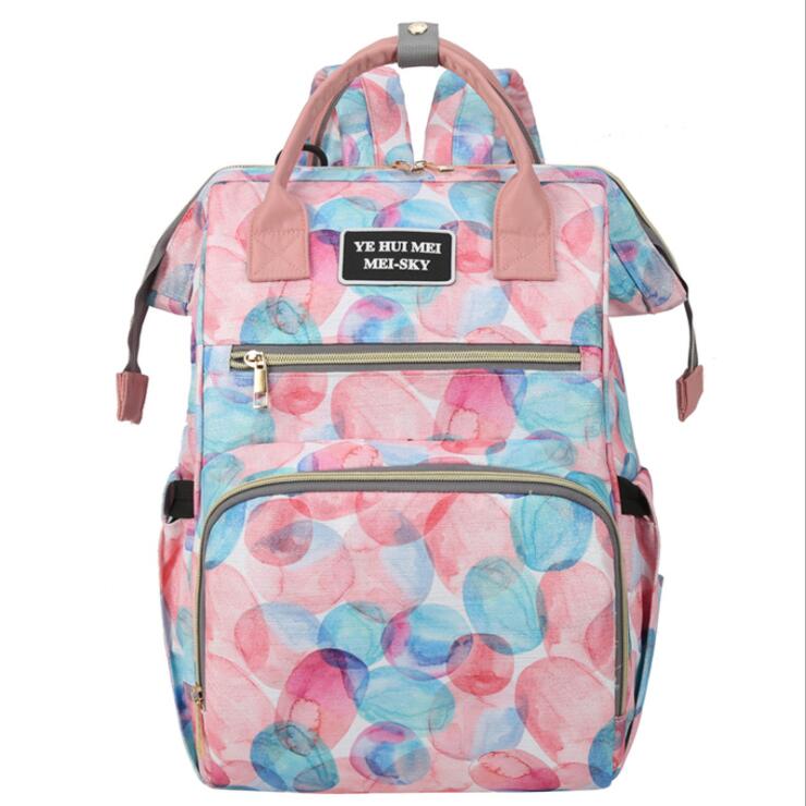 Sac à dos de sac à langer multifonctionnel imperméable à la mode pour bébé