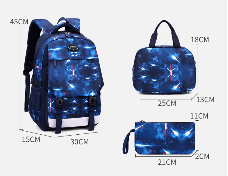 Taille de l'ensemble de sacs d'&eacute;cole