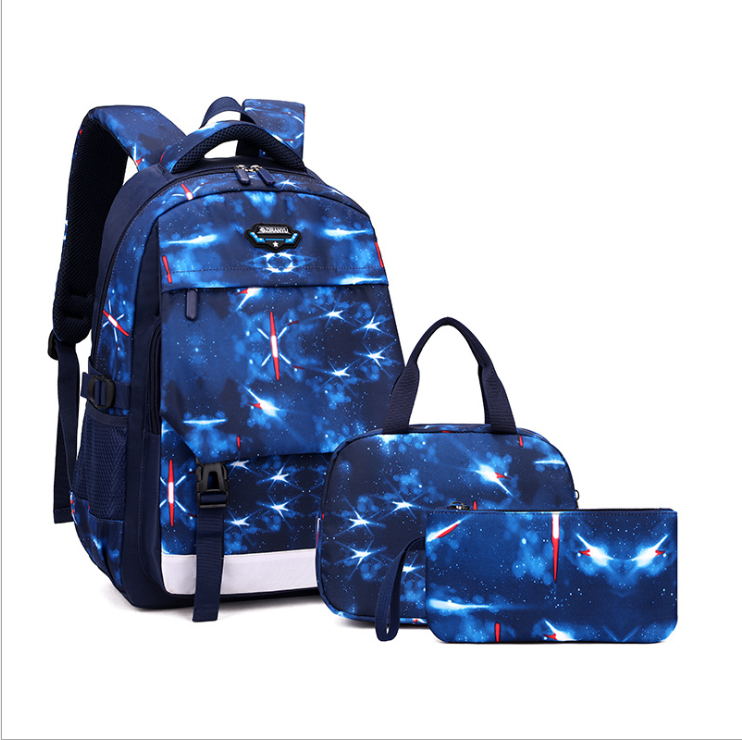 ensemble de sacs d'&eacute;cole bleue