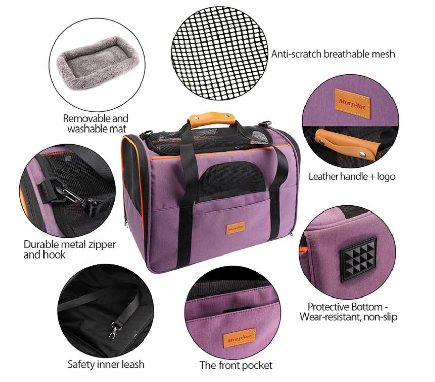 Sac de porte-animal couleur violet couleur