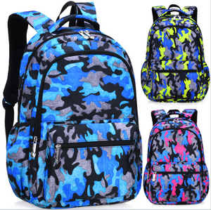 Mode Camouflage Sac À Dos Adolescent Cartable