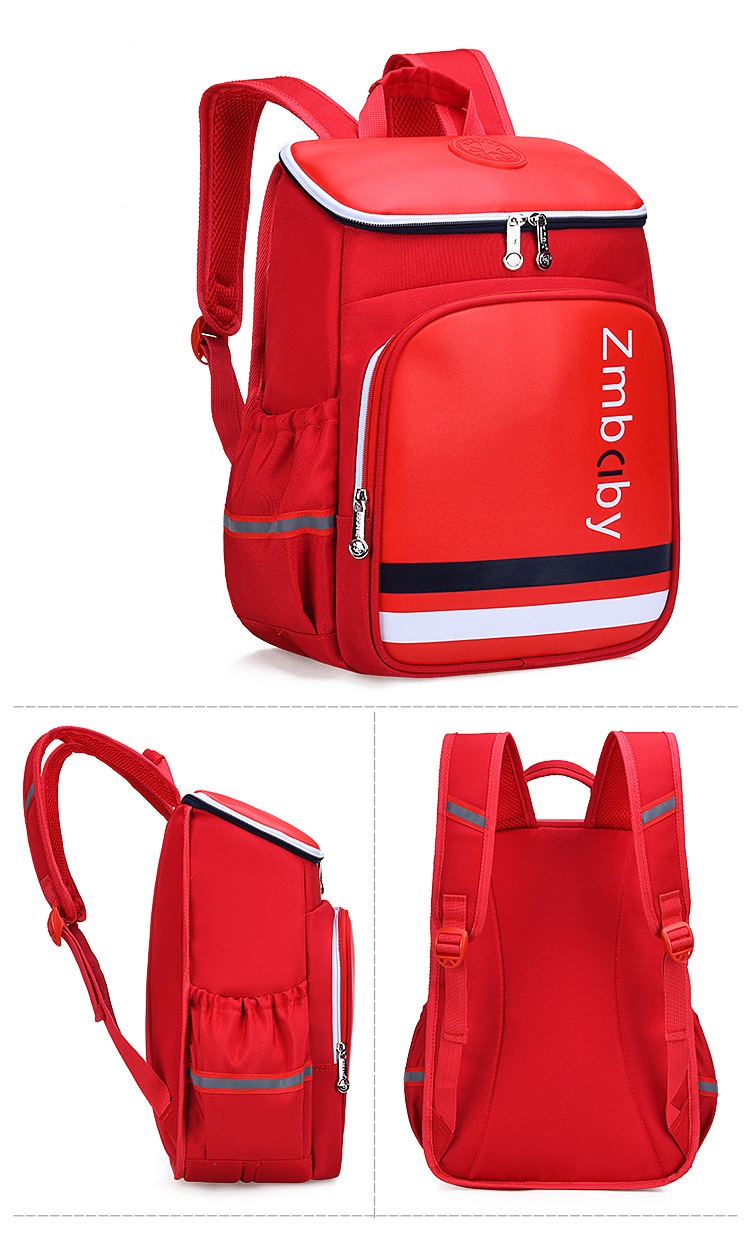 Rouge de l'&eacute;colier de l'&eacute;l&egrave;ve sac de livre pour enfants pour l'&eacute;cole primaire