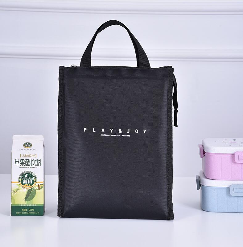 Sac fourre-tout à déjeuner à isolation thermique de style fermeture à glissière en polyester OEM