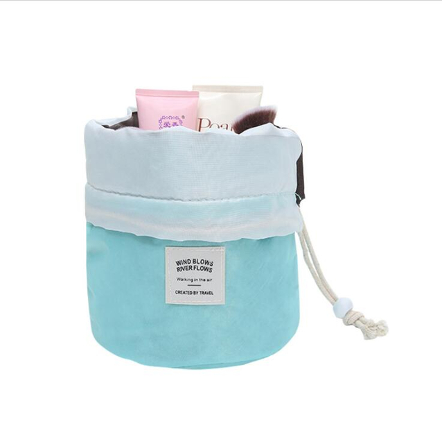 Trousse de toilette de voyage à cordon cylindrique pour femme