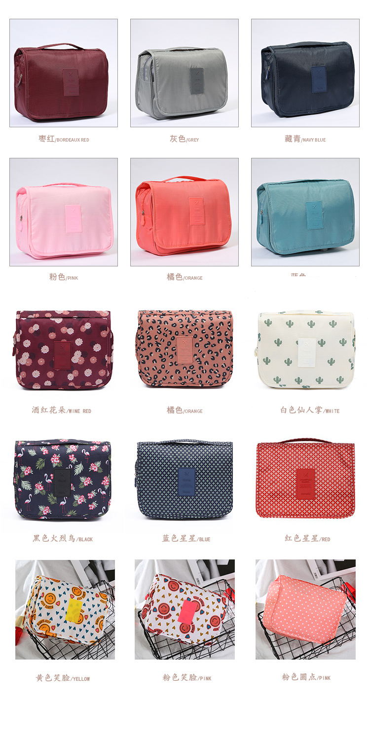 Couleurs de sac de maquillage suspendu sac cosm&eacute;tique