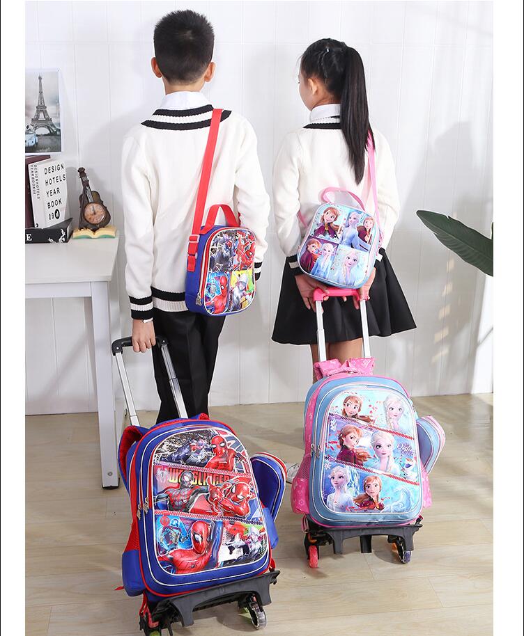 3PCS 3D Tolley School School Sac &agrave; dos pour enfants