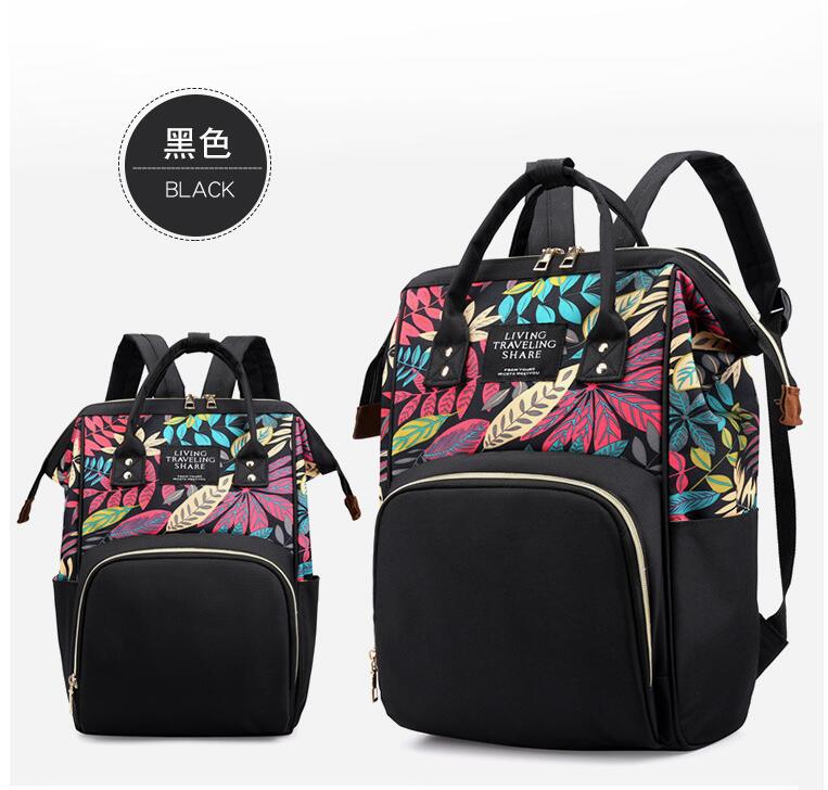 sac de nappy de couleur noire