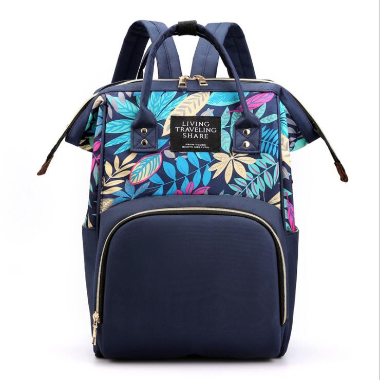 Sac nappy bleu marine bleu
