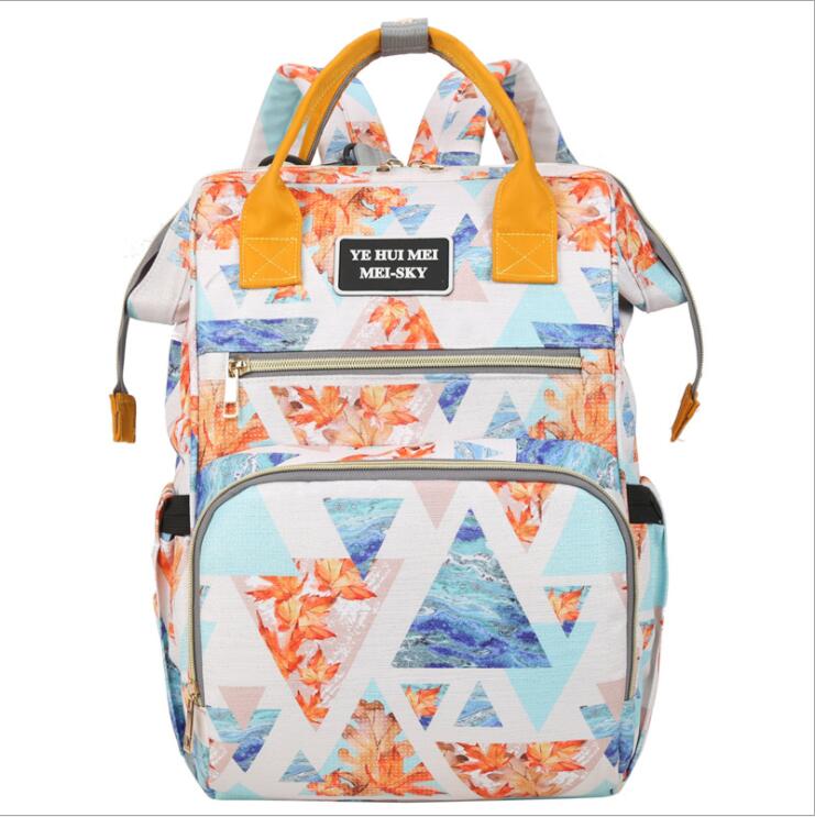 Sac à dos de sac à langer multifonctionnel imperméable à la mode pour bébé