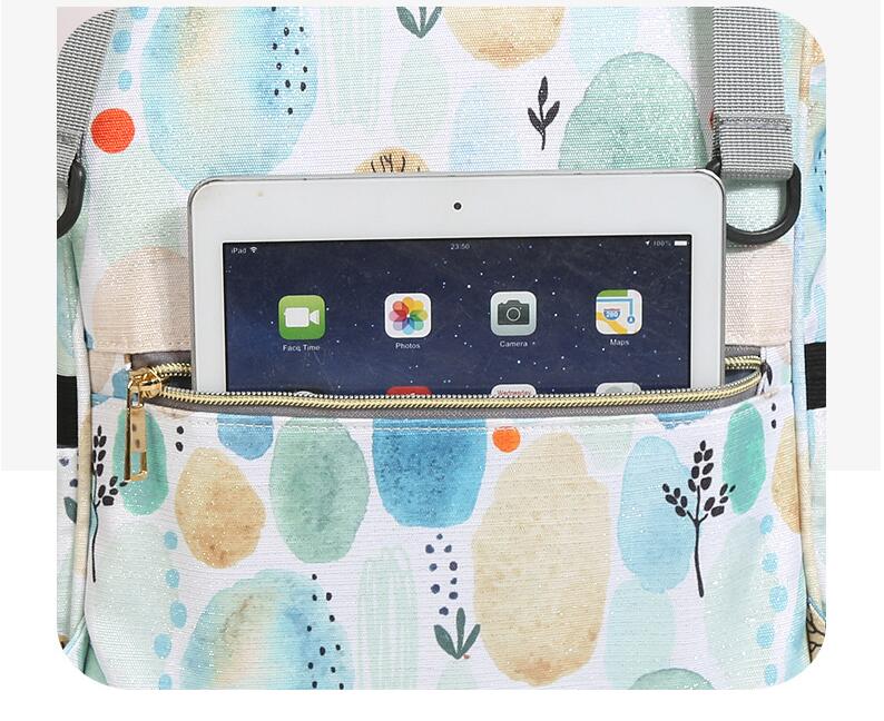 Sac de couches &agrave; sac &agrave; dos avec poche arri&egrave;re