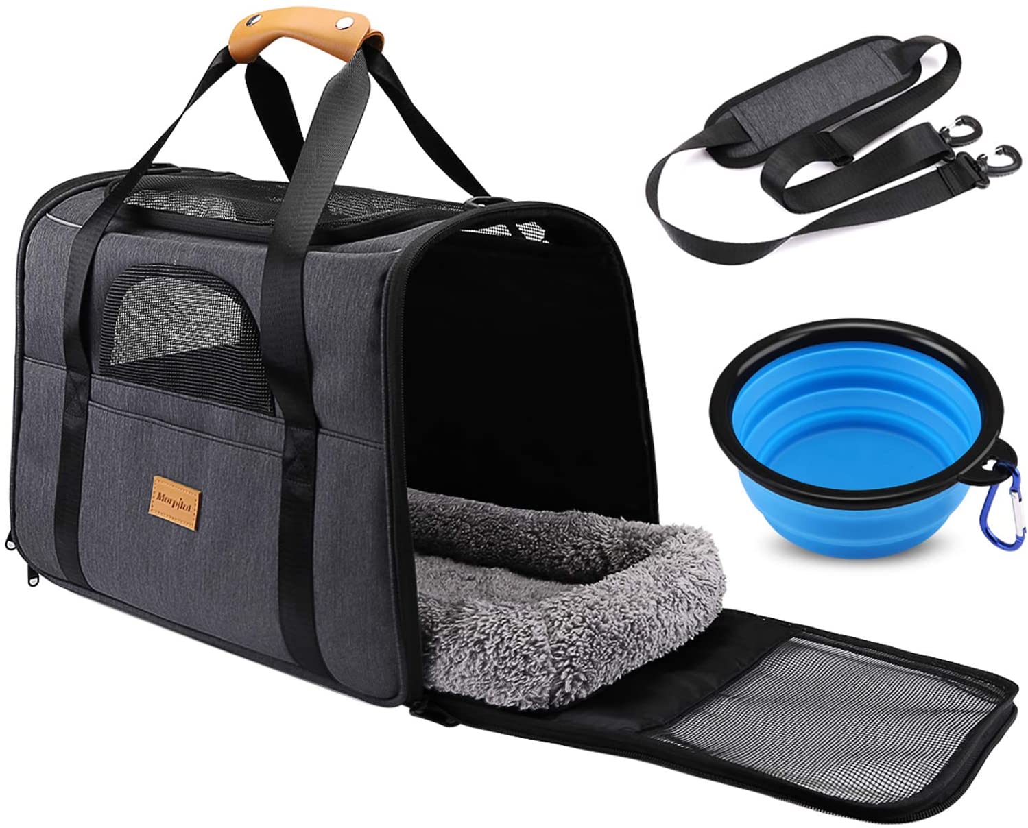 Sac de transporteur de compagnie portable en gros pliable pour un chien de transport pour chien de compagnie de voyage de voyage en plein air