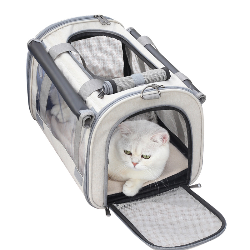 Sac de transporteur pour animaux de compagnie portable sur le logo personnalisé pour animal de compagnie pour chats de voyage
