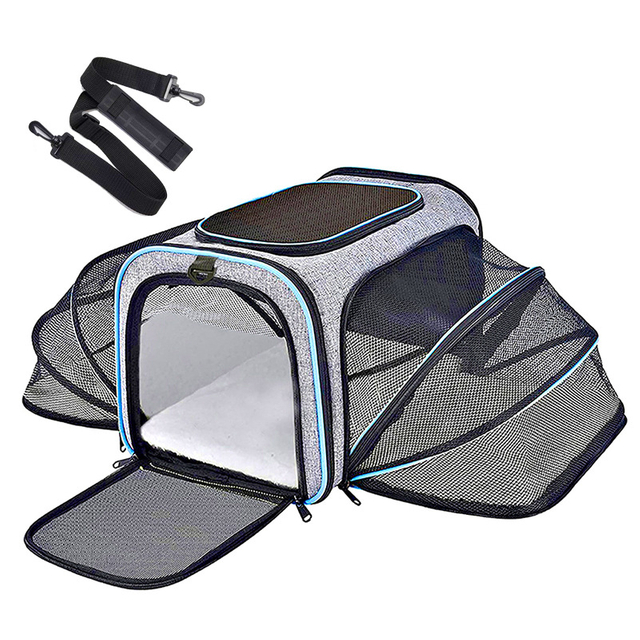 Personnalisez le sac de transporteur pour animaux de compagnie pliable pour un chien de voyage pour chat