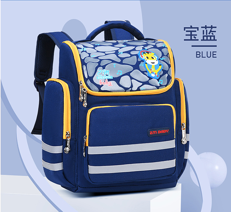 Sac &eacute;cole bleu bleu marine