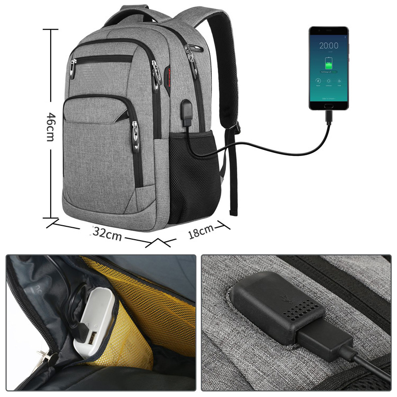 Sac d'ordinateur portable avec port USB