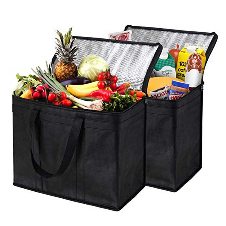 Sac isotherme de livraison de nourriture à isolation thermique non tissé fourre-tout OEM