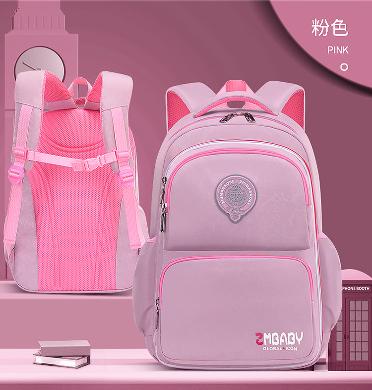 rose de sac &agrave; dos d'&eacute;cole multifonctionnel pour enfants pour l'&eacute;cole primaire