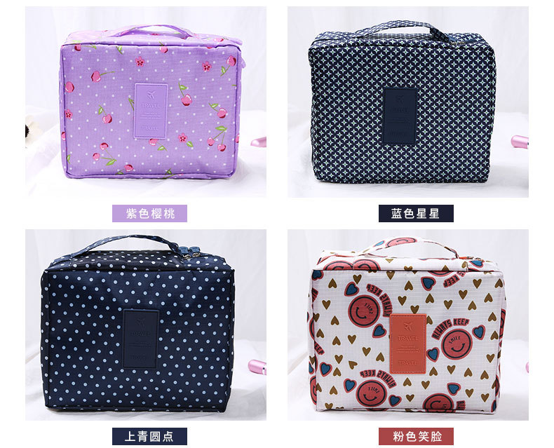 Plus de couleurs montrant le sac de rangement cosm&eacute;tique filles