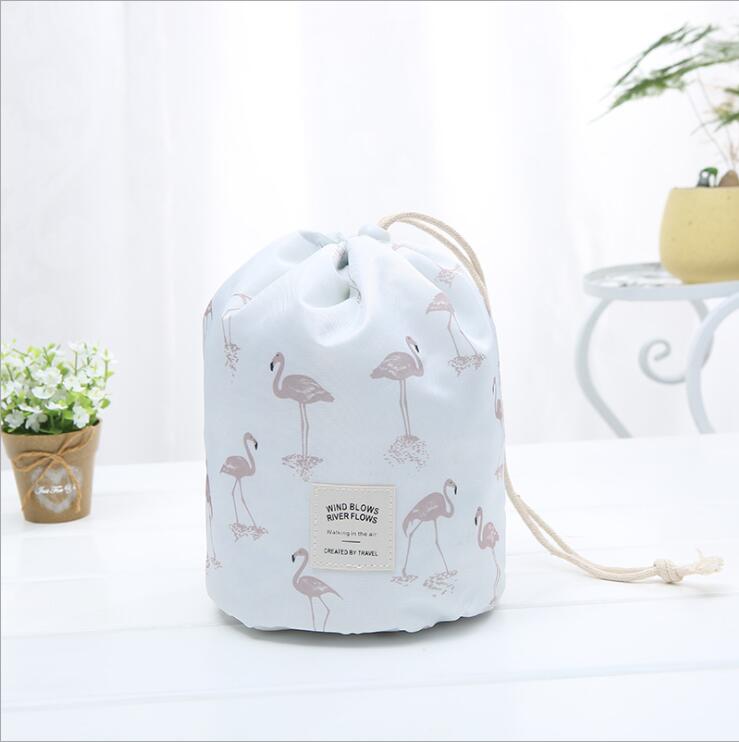 Trousse de toilette de voyage à cordon cylindrique pour femme