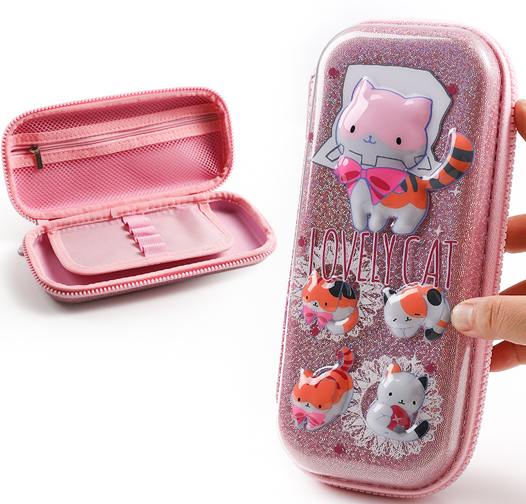 Belle trousse à crayons EVA 3D Cartoon pour enfants