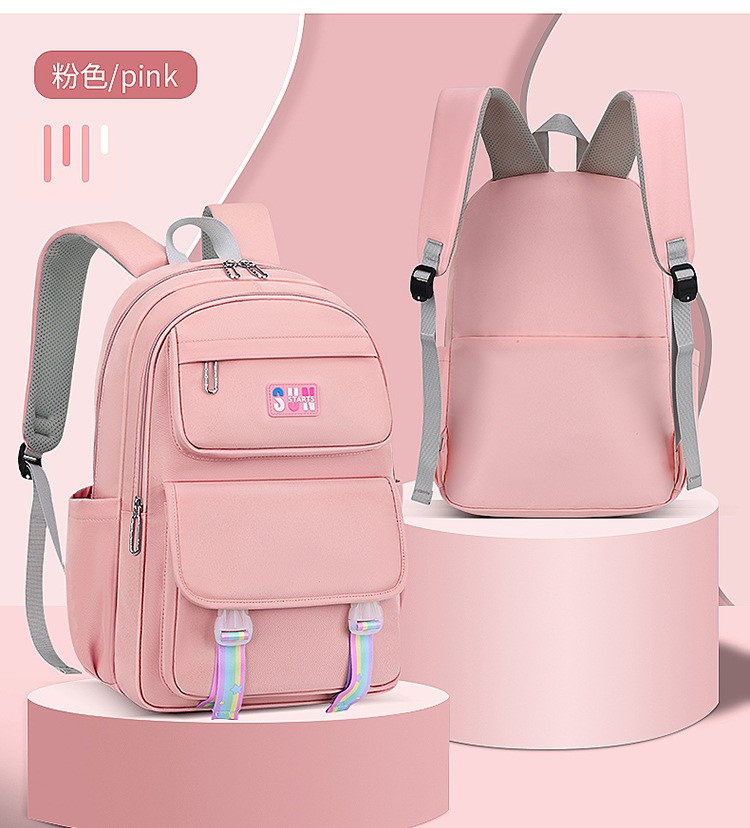 Couleur rose du sac &agrave; dos de loisirs pour la cam&eacute;ra d'&eacute;cole de filles pour le coll&egrave;ge