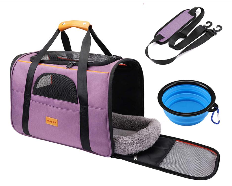 Sac de transporteur de compagnie portable en gros pliable pour un chien de transport pour chien de compagnie de voyage de voyage en plein air