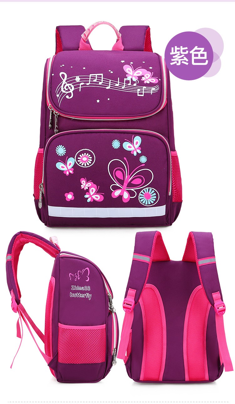 Couleur pourpre du sac de livre pour enfants pour l'&eacute;tudiant primaire