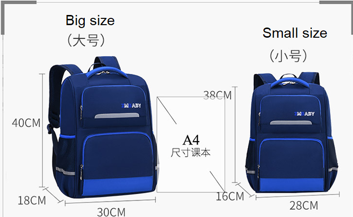 Taille de l'&eacute;tanch&eacute;it&eacute; d'enfants &eacute;tanche &agrave; l'&eacute;tanche Scolaire pour l'&eacute;cole primaire