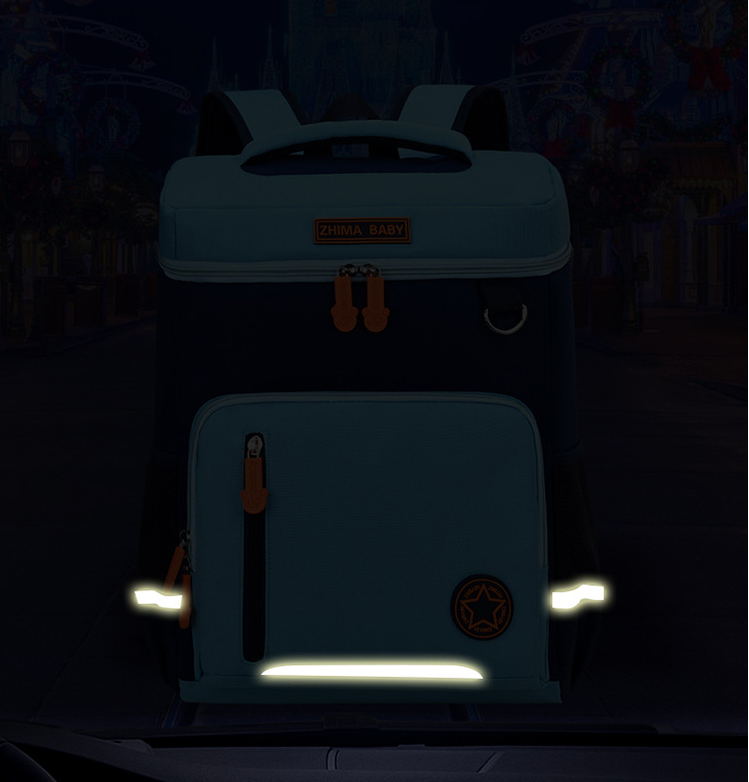 Sac &agrave; dos &agrave; l'&eacute;cole pour enfants avec bracelet r&eacute;fl&eacute;chissant