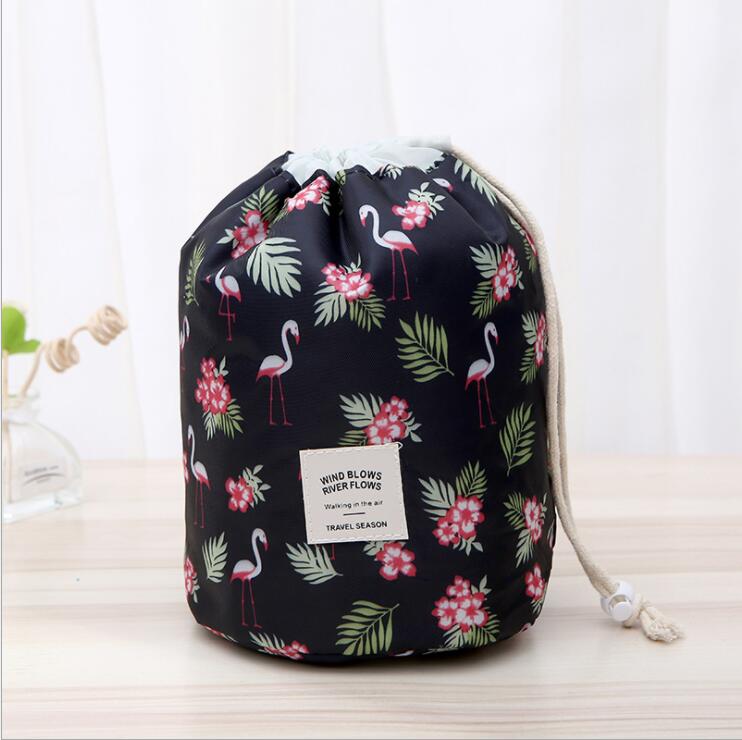 Trousse de toilette de voyage à cordon cylindrique pour femme