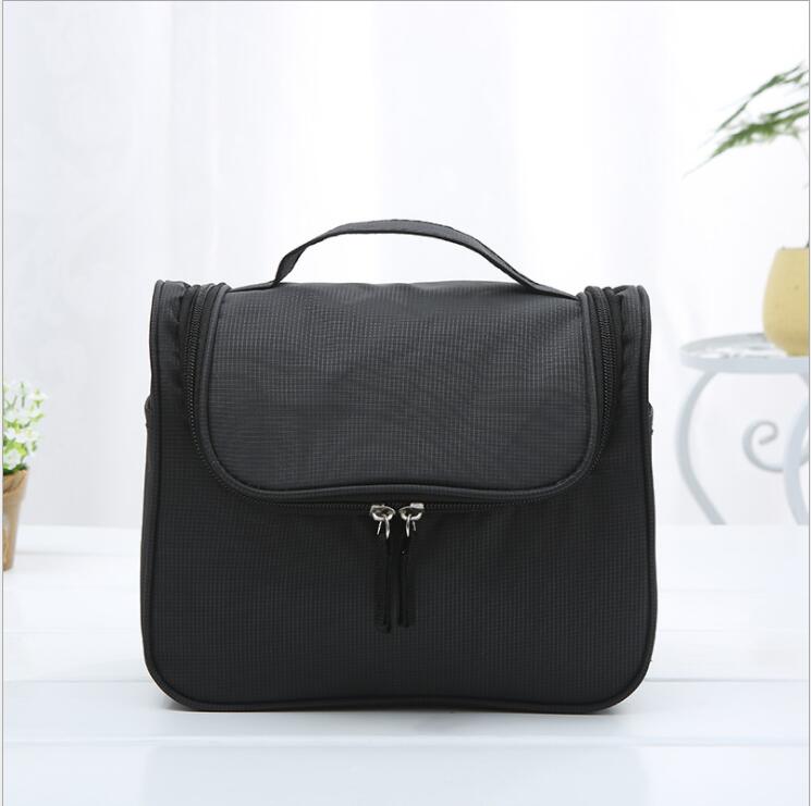 Organisateur de sac de maquillage de voyage imperméable pour femmes avec crochet de suspension