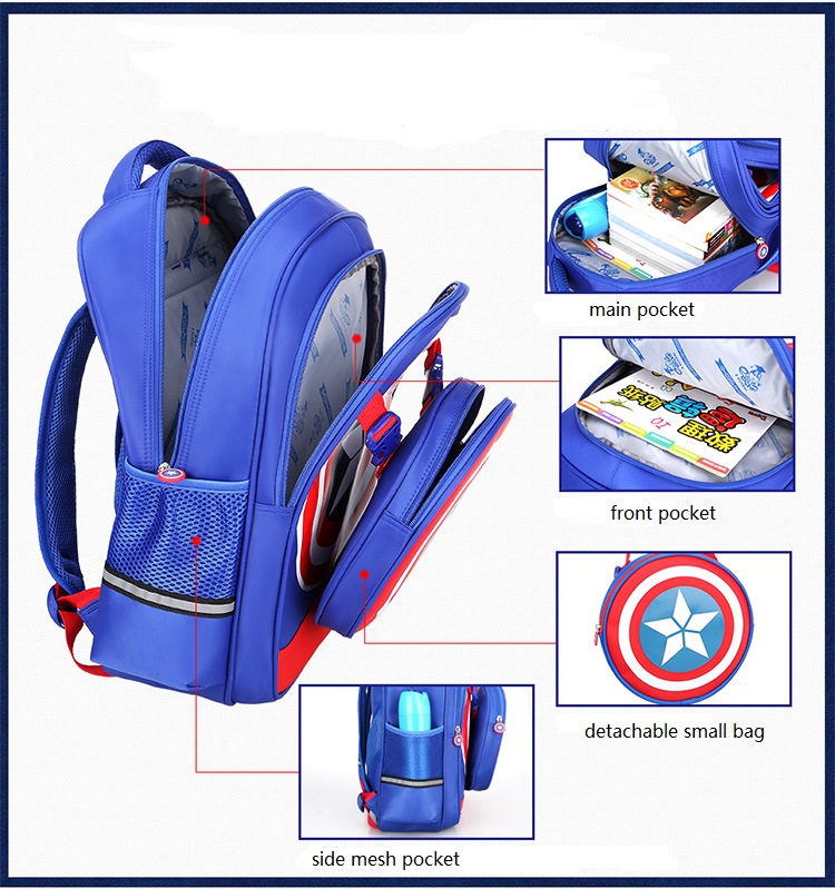 Structure du sac &agrave; &eacute;coles roulantes